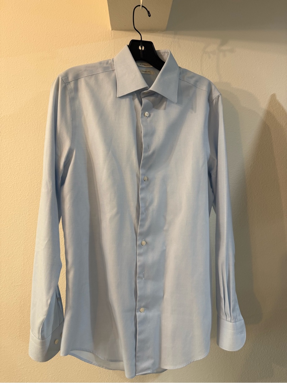 Suitsupply Light Blue Dress Shirt - Spread Collar